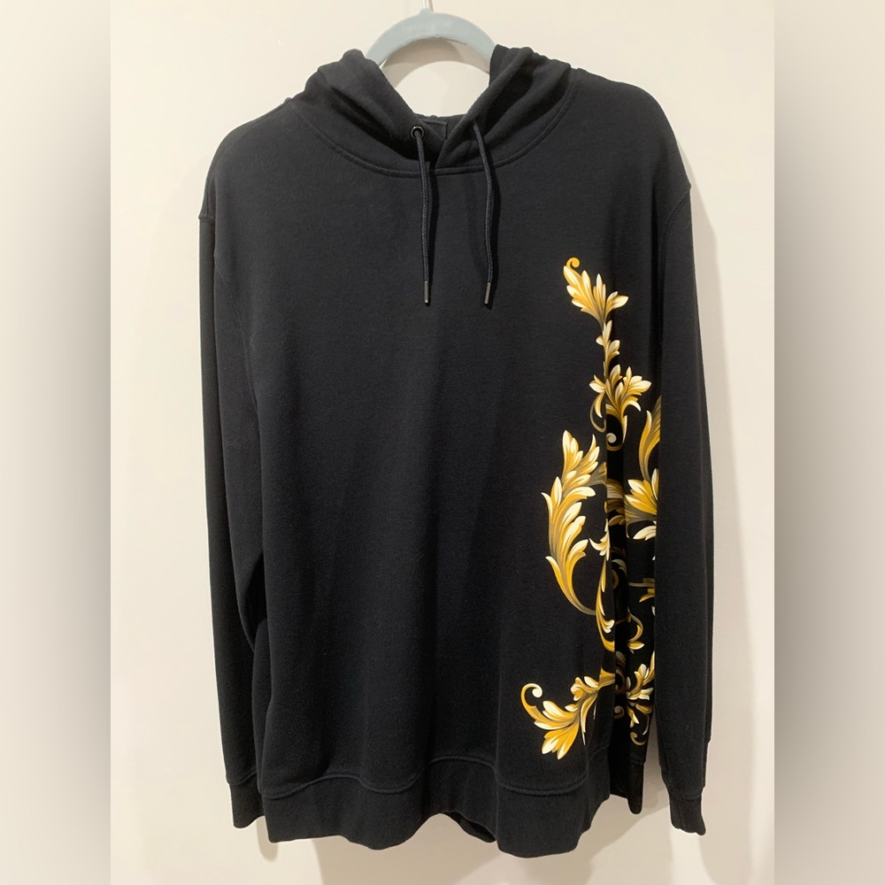 H&M Men’s Black Hoodie with Design XL